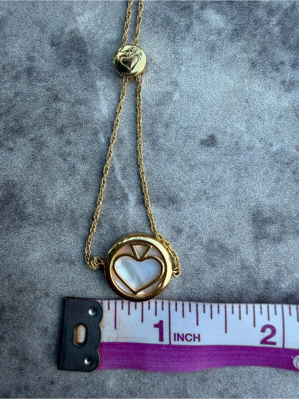 kate spade Gold tone Heart Pendant Bracelet with Mother-of-Pearl - Picture 4 of 7